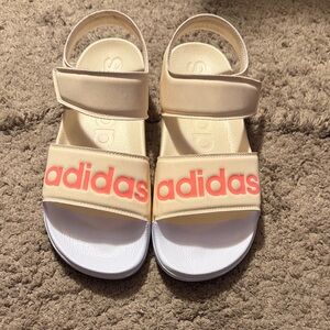 Women’s Adidas Off White & Pink Sandals